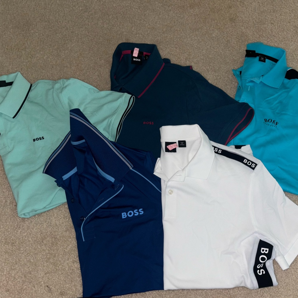 5 polo Hugo boss shirts